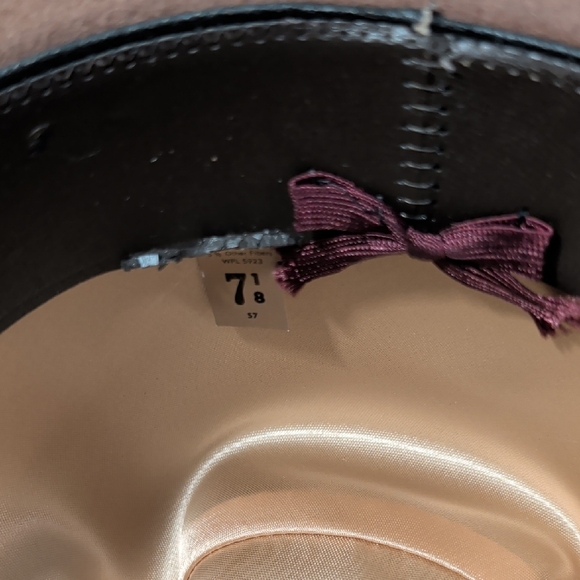 Men's Vintage Tan Trail Ridge Western Cowboy Hat - Picture 7 of 8